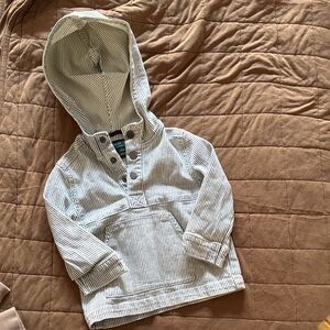Oshkosh Striped Hooded denim pullover  for Kids